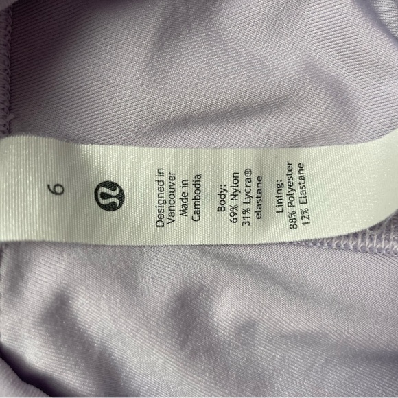 LuLuLemon light lavender ankle leggings. Size 6. Great condition! - Picture 4 of 4